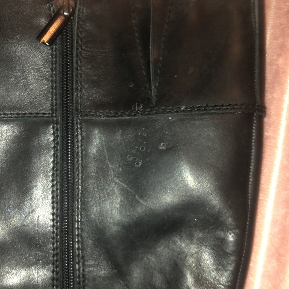 🛑SOLD!🛑 Women’s Black Leather Riding Boots Size 6 - Picture 3 of 3